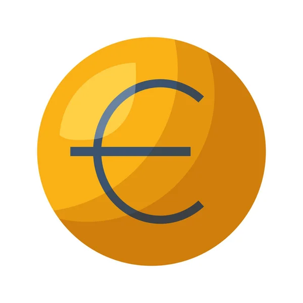 Euro símbolo de dinero — Vector de stock