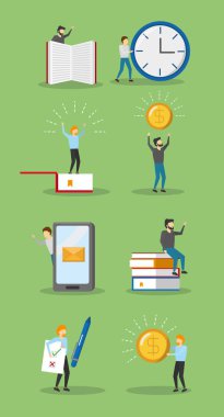 iş insanlar banner çalışmaları