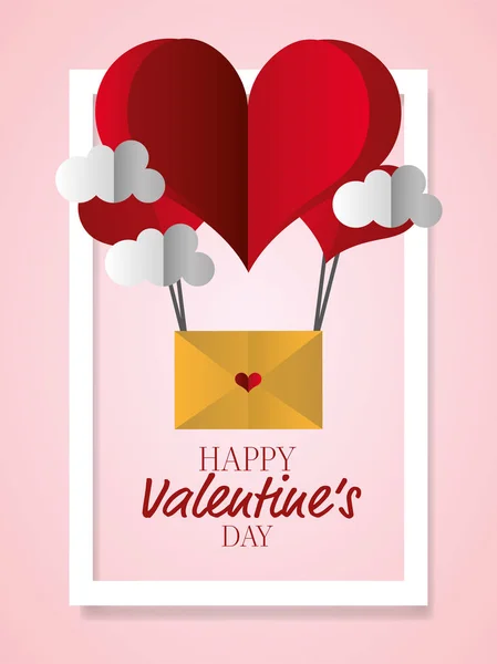 Happy valentines day — Vector de stoc