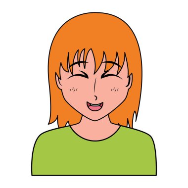 anime kız manga portre karakter