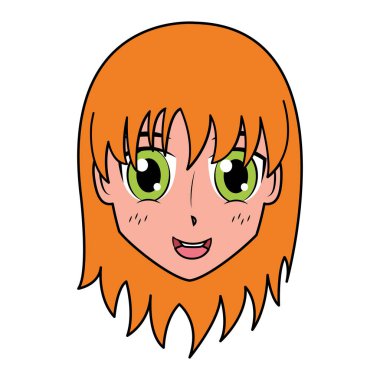yüz kız anime manga çizgi