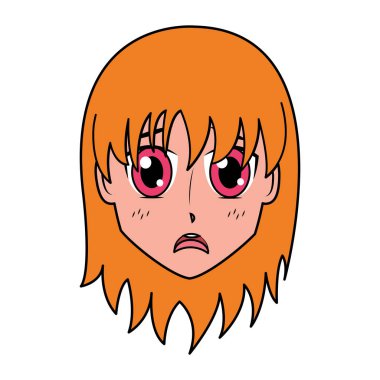 yüz kız anime manga çizgi