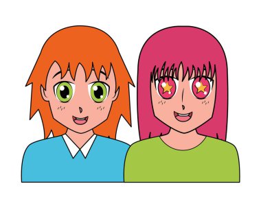 anime kız portre manga