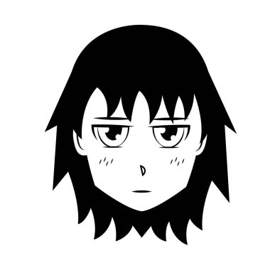 yüz kız anime manga çizgi