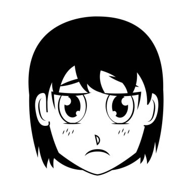 yüz kız anime manga çizgi