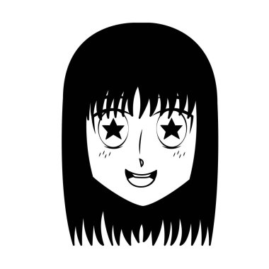 yüz kız anime manga çizgi