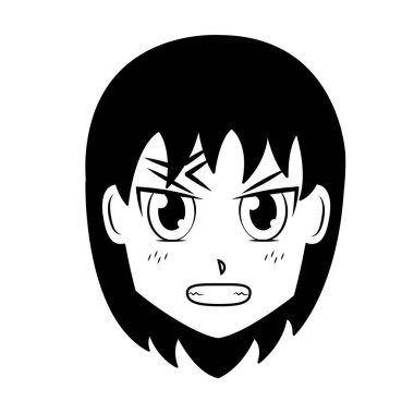 yüz kız anime manga çizgi