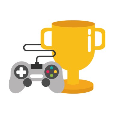 Kupa denetim aygıtı video oyun vektör çizim