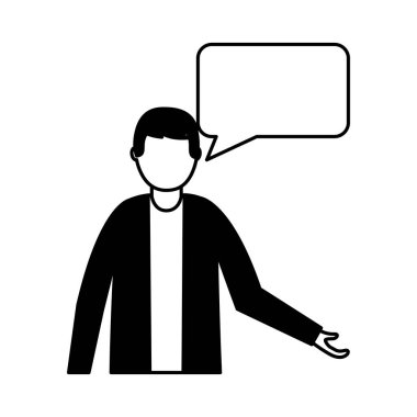 iş adam konuşma balonu konuşmak