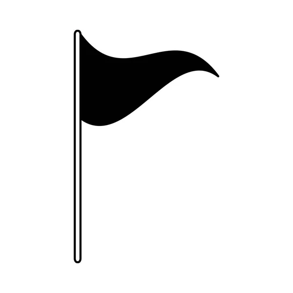 Drapeau marqueur signe — Image vectorielle