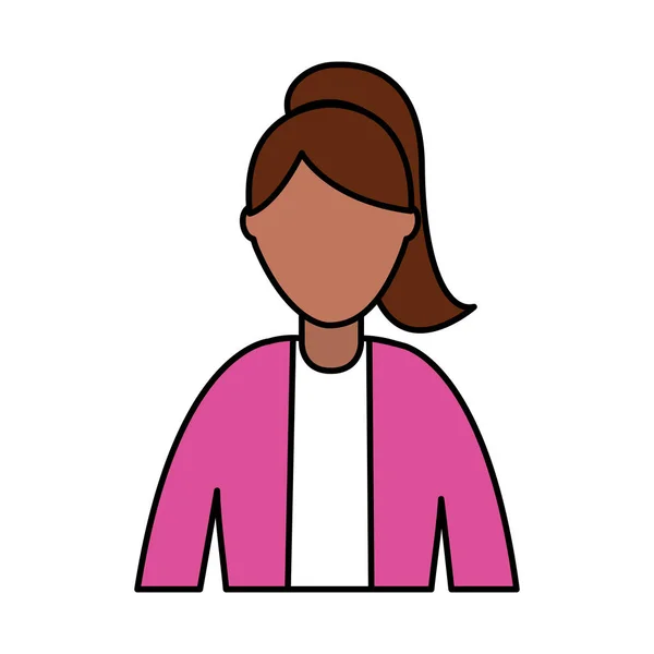 Retrato de mujer de negocios — Vector de stock