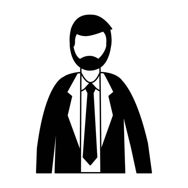 Business man portrait — Stock Vector