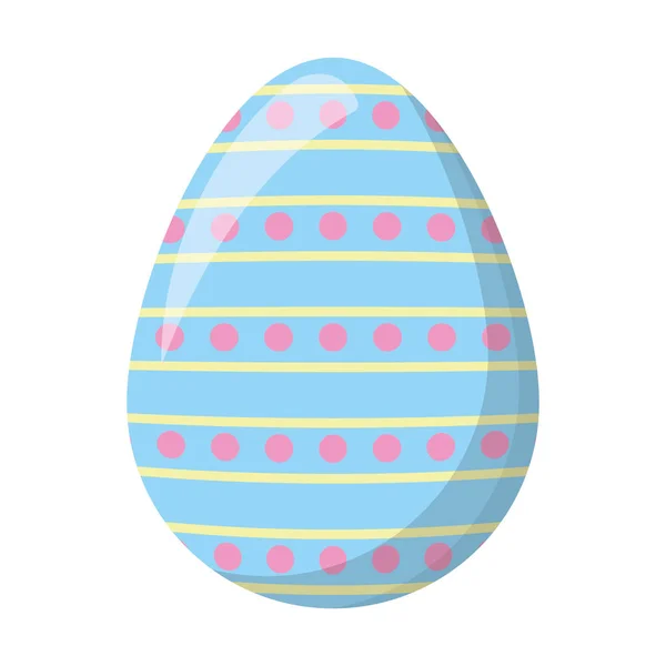 Feliz Pascua pintura huevo — Vector de stock