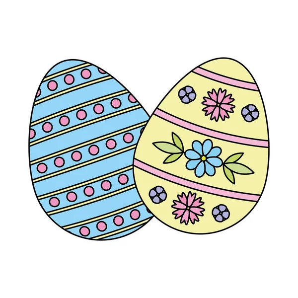 Dos Pascua decorativa — Vector de stock