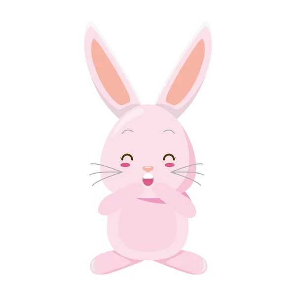 Sevimli tavşan çizgi filmi — Stok Vektör