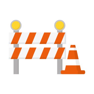 trafik bariyeri ve koni