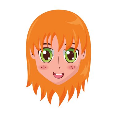yüz kız anime manga çizgi