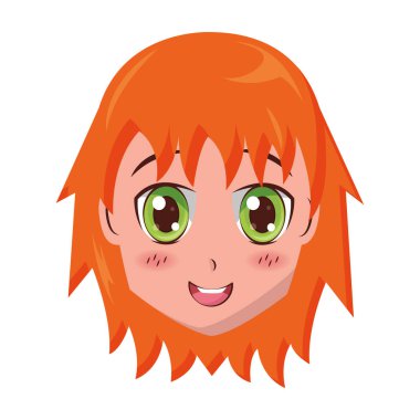 yüz kız anime manga çizgi