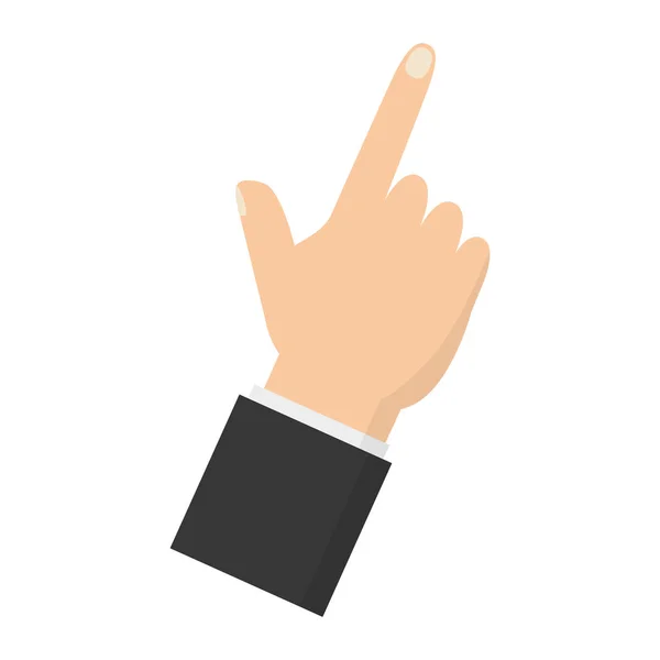 Hand-finger som pekar uppåt — Stock vektor