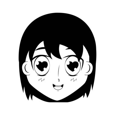 yüz çocuk anime ifade