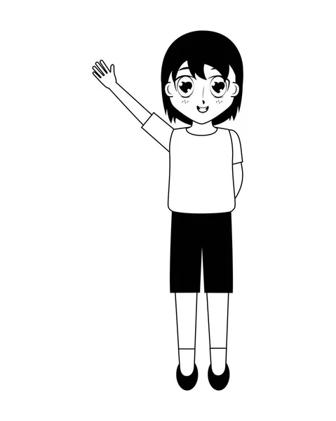 Anime Junge Manga-Charakter — Stockvektor