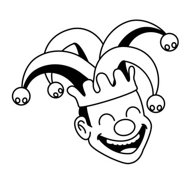 şakacı yüz şapka ile