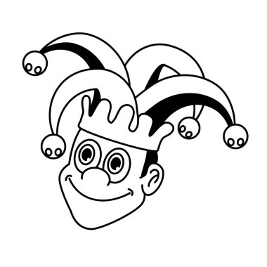 şakacı yüz şapka ile