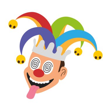 şakacı yüz şapka ile