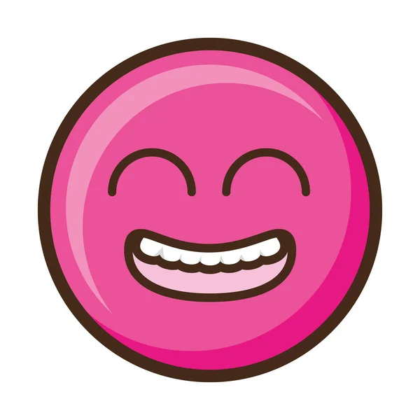 Smiley emoji funny — Stock Vector