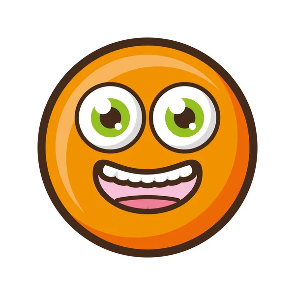 Emoji tersenyum lucu - Stok Vektor