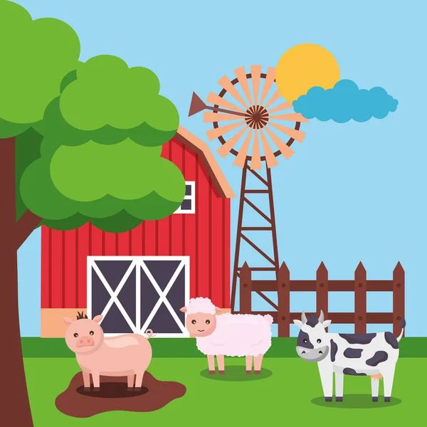 Farm fresh cartoon — Stock Vector