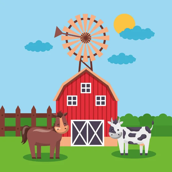 Farm friss rajzfilm — Stock Vector