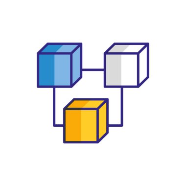 blockchain sanal ticaret izole görüntü