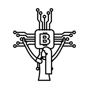 bitcoin sanal para tutan kadın