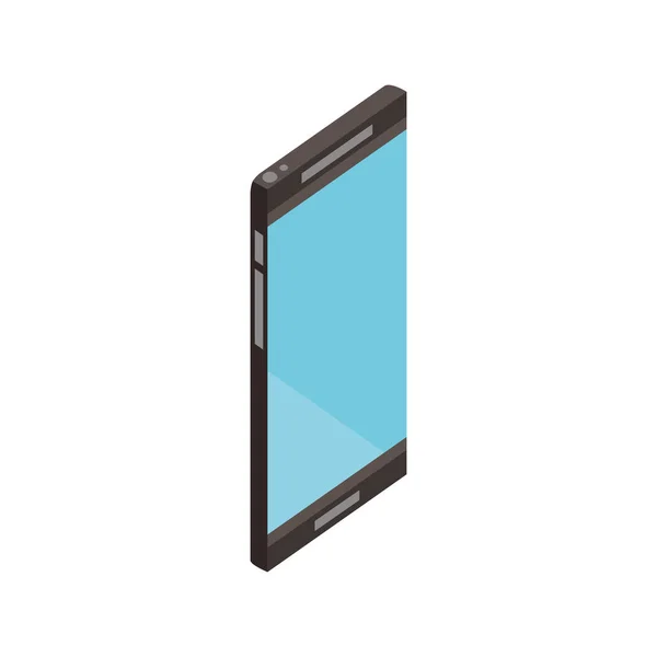 Dispositivo de teléfono inteligente digital sobre fondo blanco — Vector de stock