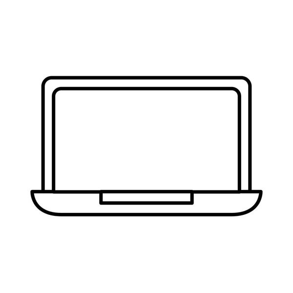 Dispositivo de computador portátil imagem isolada — Vetor de Stock