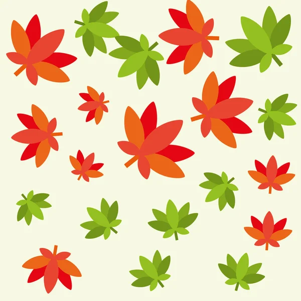 Κάνναβης φύλλα φυτών hippie στυλ μοτίβο — Διανυσματικό Αρχείο