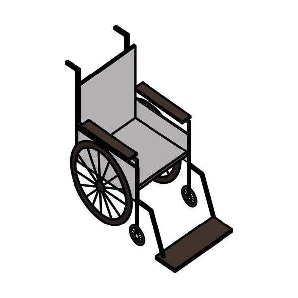 Wheelchair equipment support medical healthcare — Stock Vector