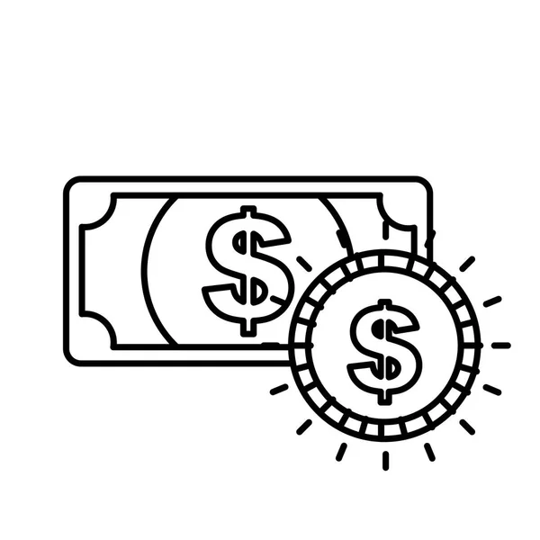 Банкнота и денежная валюта — стоковый вектор