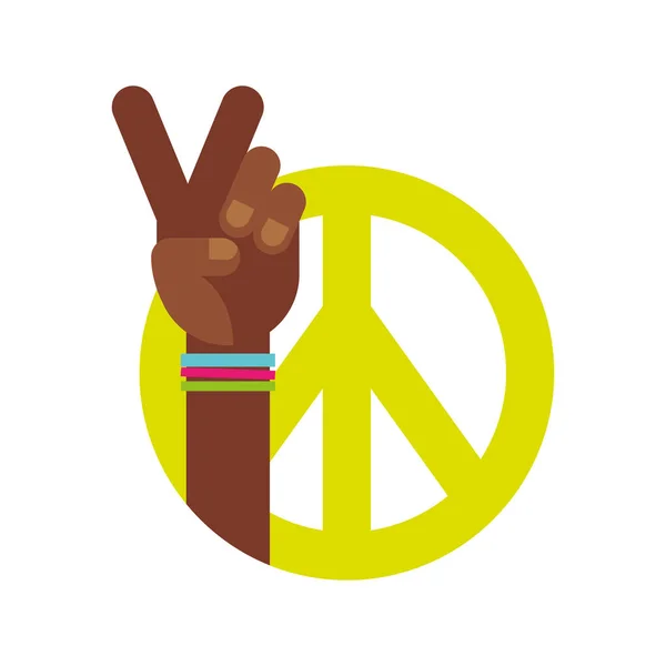 Retro hippie style Royalty Free Stock Vectors