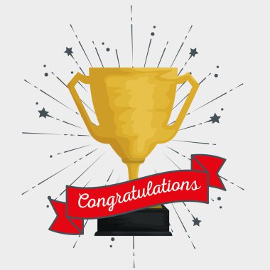 olay için şerit süslemeli Kupası Ödülü