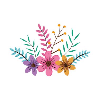 güzel çiçekler dekoratif simgesi