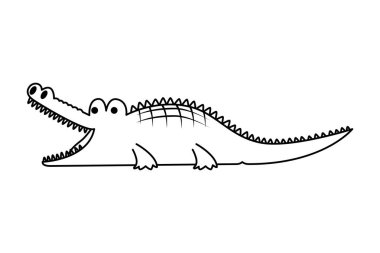 Timsah vahşi hayvan simgesi