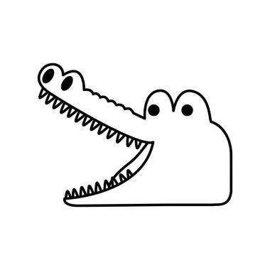 Timsah vahşi hayvan simgesi