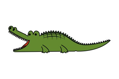 Timsah vahşi hayvan simgesi