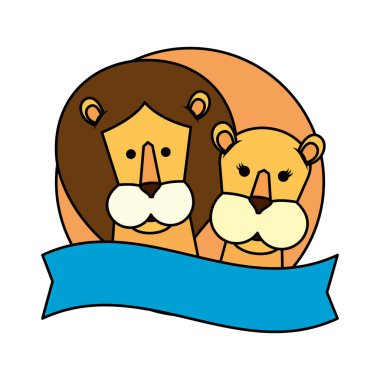 Afrika aslanları çift karakter