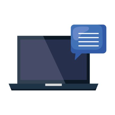 dizüstü bilgisayarınızla konuşma balonu