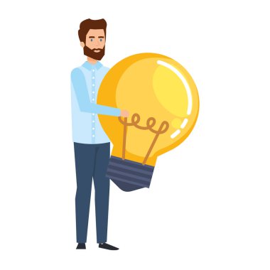 zarif işadamı kaldırma ampul