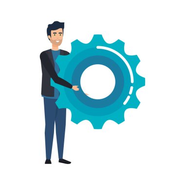 zarif işadamı dişli kaldırma