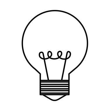 Ampul Işık izole simgesi
